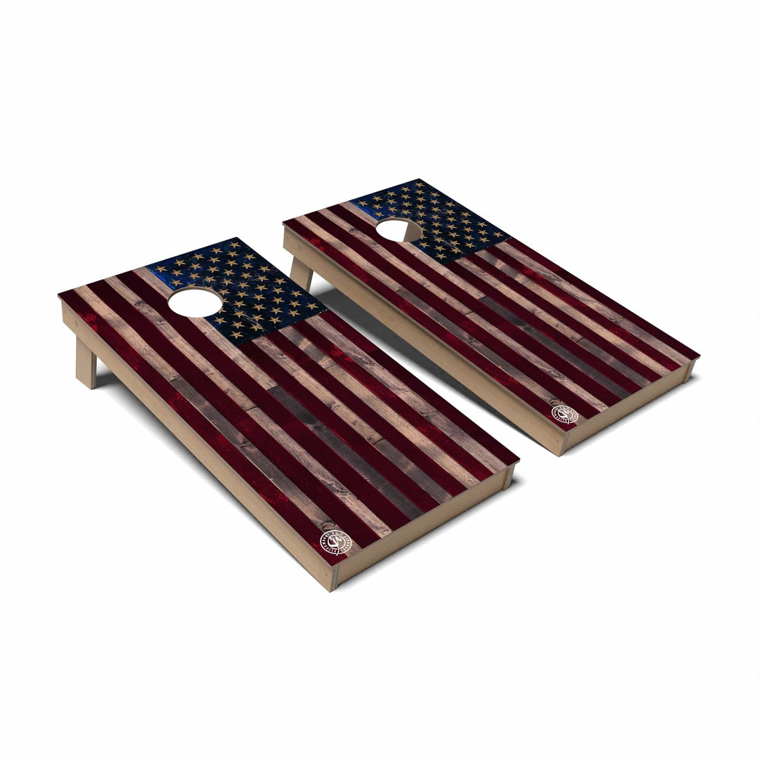 Slick Woody's Cornhole Co. Cornhole Board Patriotic Cornhole Boards - Backyard