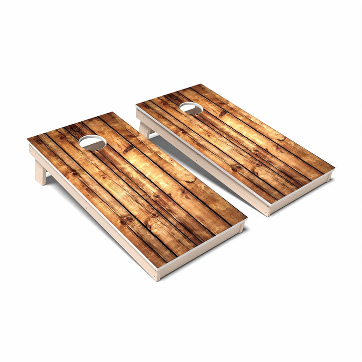 Slick Woody's Cornhole Co. Cornhole Board Plain Rustic Wood Cornhole Boards - All Weather