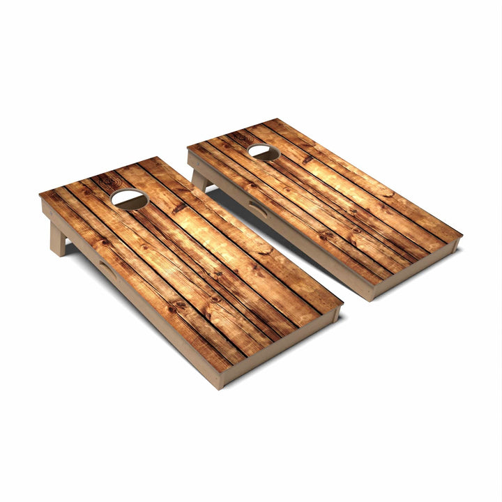 Slick Woody's Cornhole Co. Cornhole Board Plain Rustic Wood Cornhole Boards - Professional Signature