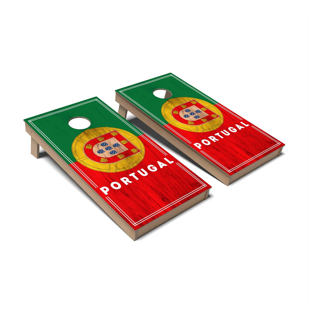 Slick Woody's Cornhole Co. Cornhole Board Portugal International Flag 2.0 Cornhole Boards - Backyard