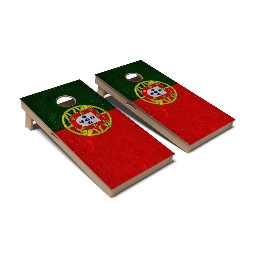 Slick Woody's Cornhole Co. Cornhole Board Portugal International Flag Cornhole Boards - Professional Signature