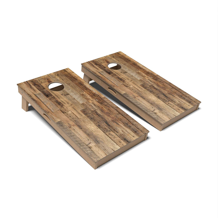 Slick Woody's Cornhole Co. Cornhole Board Reclaimed Barnwood Rustic Wood Cornhole Boards - Professional Signature