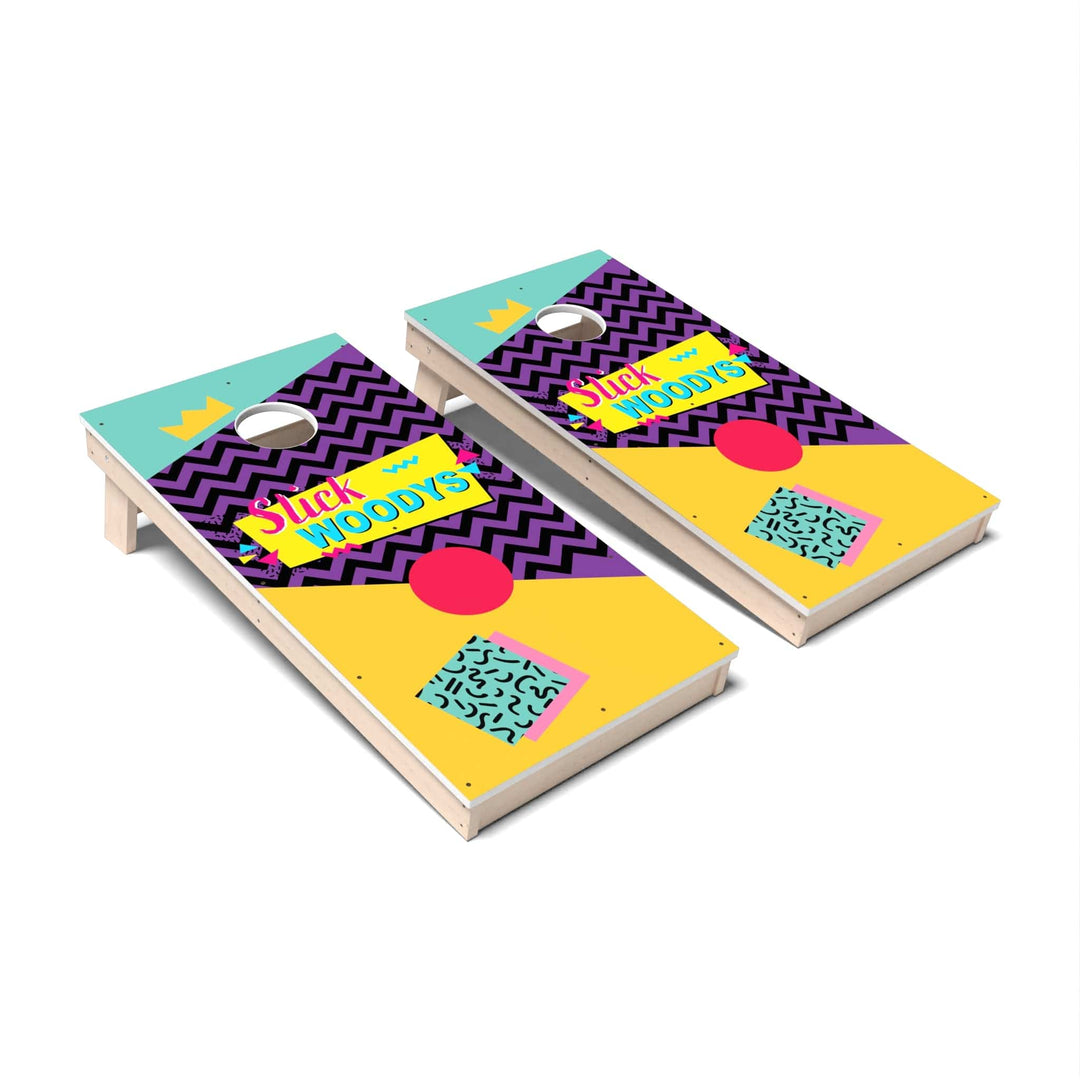 Slick Woody's Cornhole Co. Cornhole Board Retro Cornhole Boards - All Weather