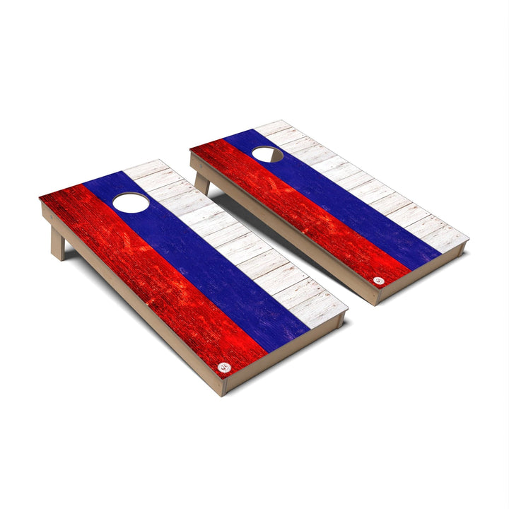 Slick Woody's Cornhole Co. Cornhole Board Russia International Flag Cornhole Boards - Backyard