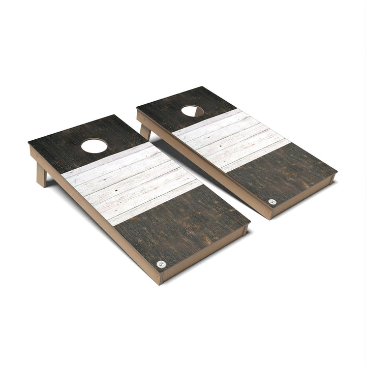 Slick Woody's Cornhole Co. Cornhole Board Rustic France International Flag Cornhole Boards - Backyard