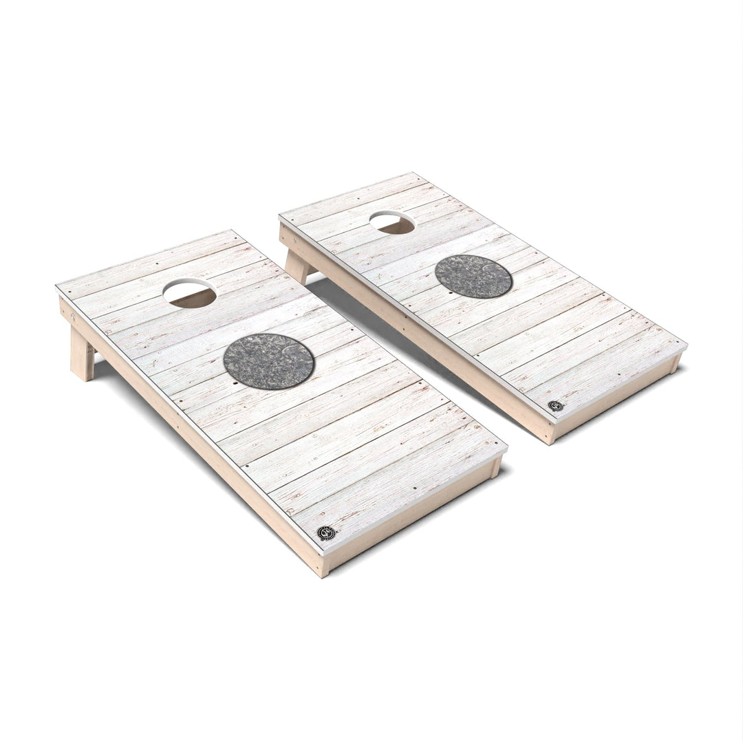 Slick Woody's Cornhole Co. Cornhole Board Rustic Japan International Flag Cornhole Boards - All Weather