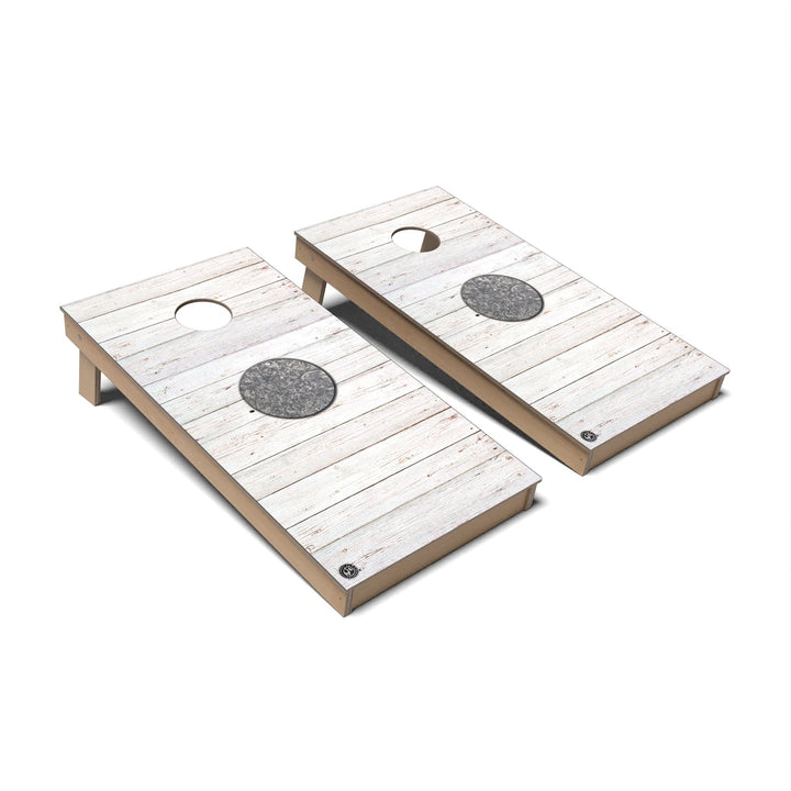 Slick Woody's Cornhole Co. Cornhole Board Rustic Japan International Flag Cornhole Boards - Backyard