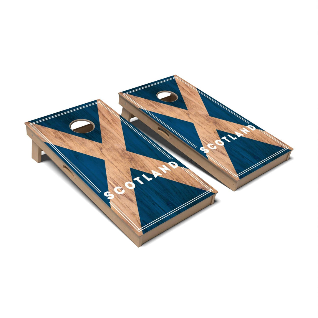 Slick Woody's Cornhole Co. Cornhole Board Scotland International Flag 2.0 Cornhole Boards - Professional Signature