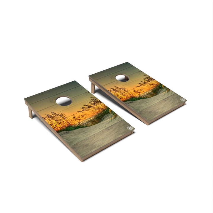 Slick Woody's Cornhole Co. Cornhole Board Sea Oats Coastal Cornhole Boards - Tailgate