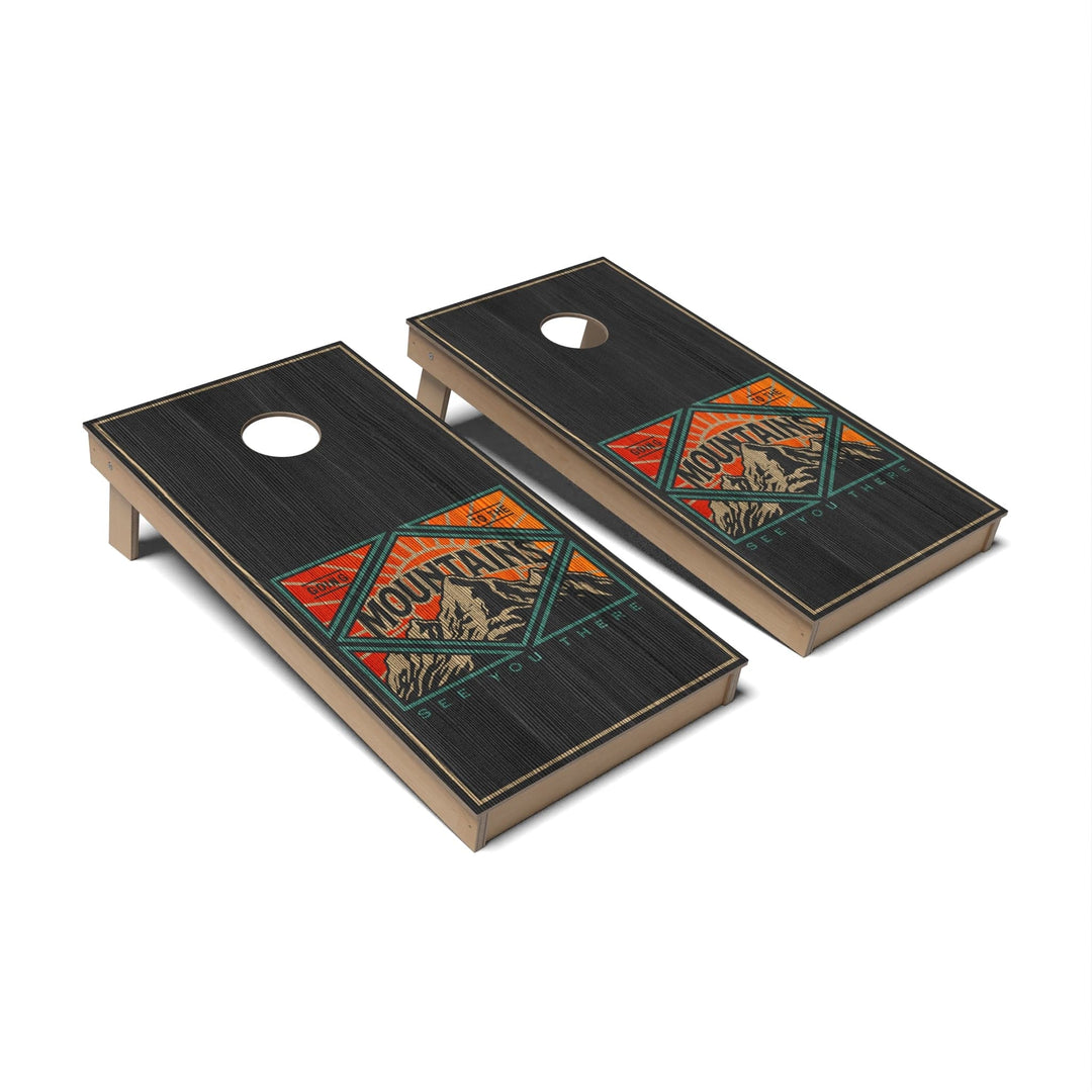 Slick Woody's Cornhole Co. Cornhole Board See You There Vintage Cornhole Boards - Backyard