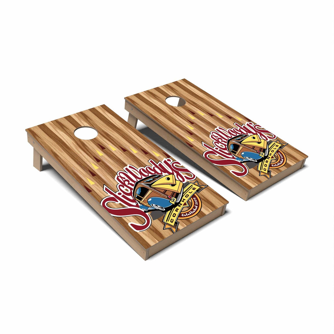 Slick Woody's Cornhole Co. Cornhole Board Signature Slick Woody's Cornhole Boards - Backyard