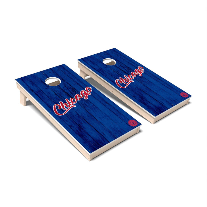 Slick Woody's Cornhole Co. Cornhole Board Solid Baseball Chicago Cornhole Boards - All Weather