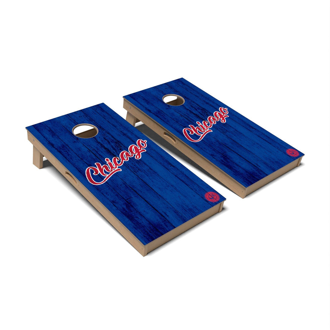 Slick Woody's Cornhole Co. Cornhole Board Solid Baseball Chicago Cornhole Boards - Professional Signature