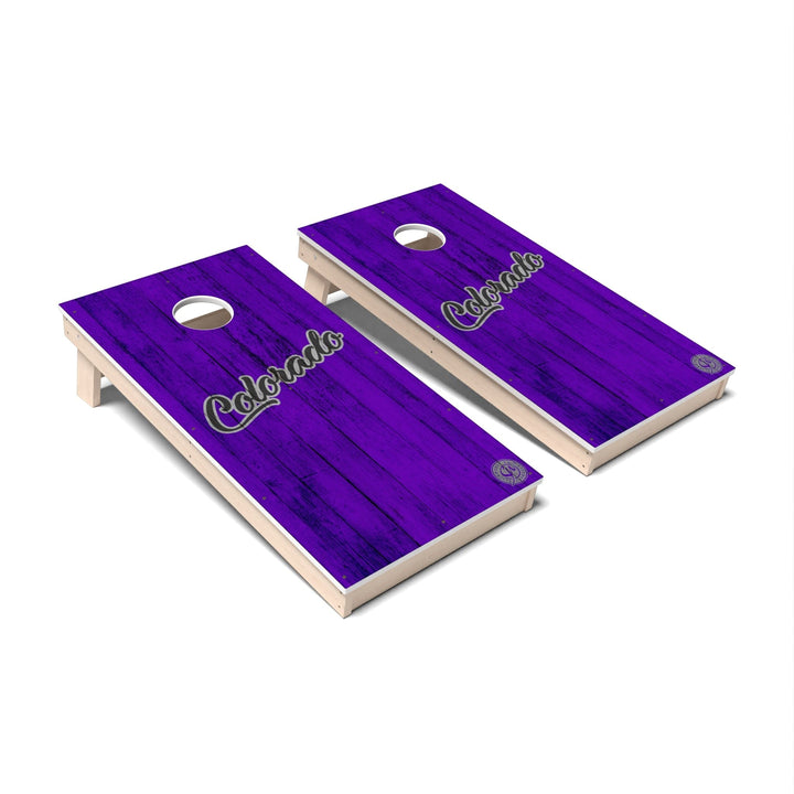 Slick Woody's Cornhole Co. Cornhole Board Solid Baseball Colorado Cornhole Boards - All Weather