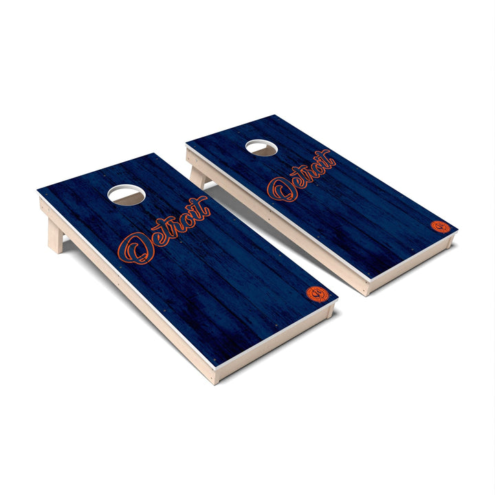 Slick Woody's Cornhole Co. Cornhole Board Solid Baseball Detroit Cornhole Boards - All Weather