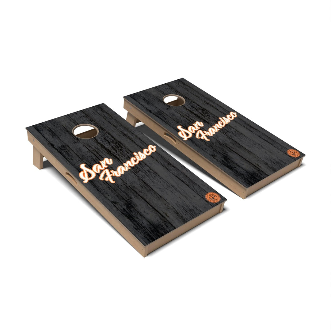 Slick Woody's Cornhole Co. Cornhole Board Solid Baseball San Diego Cornhole Boards - Professional Signature