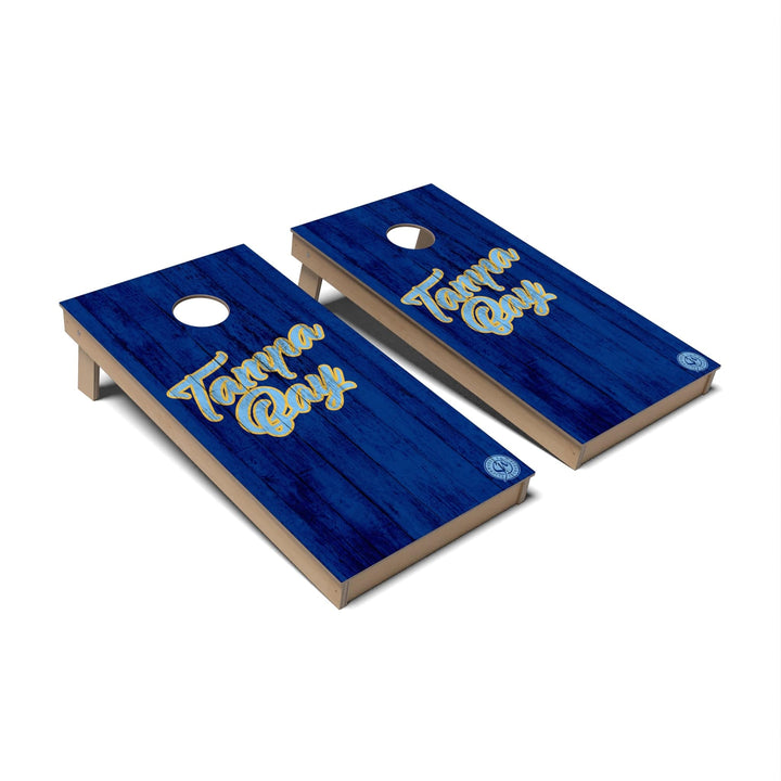 Slick Woody's Cornhole Co. Cornhole Board Solid Baseball Tampa Bay Cornhole Boards - Backyard