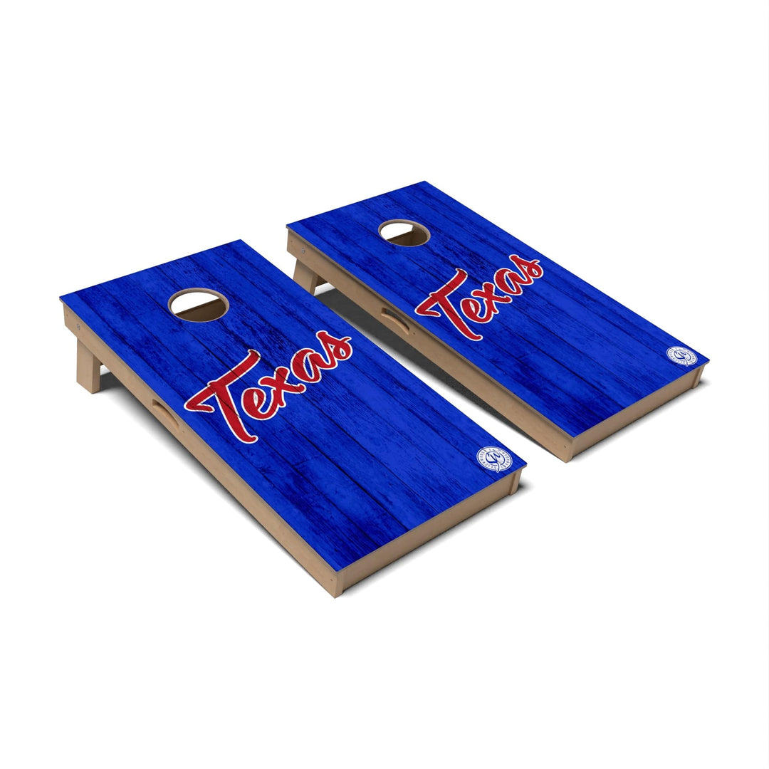 Slick Woody's Cornhole Co. Cornhole Board Solid Baseball Texas Cornhole Boards - Professional Signature