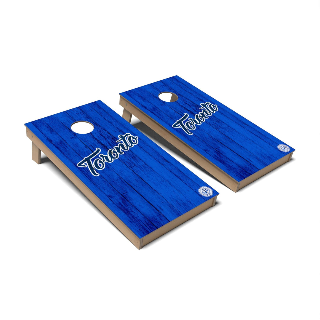 Slick Woody's Cornhole Co. Cornhole Board Solid Baseball Toronto Cornhole Boards - Backyard