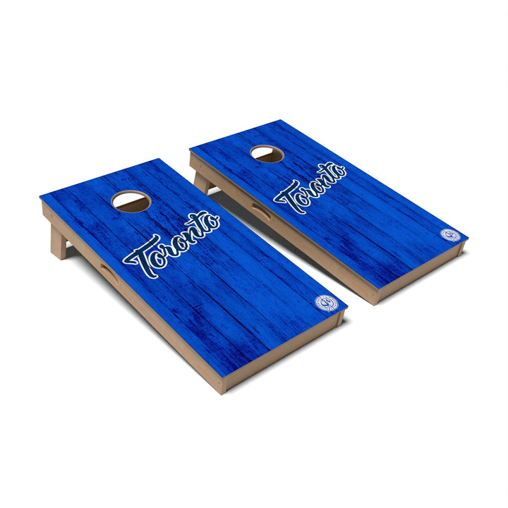 Slick Woody's Cornhole Co. Cornhole Board Solid Baseball Toronto Cornhole Boards - Professional Signature