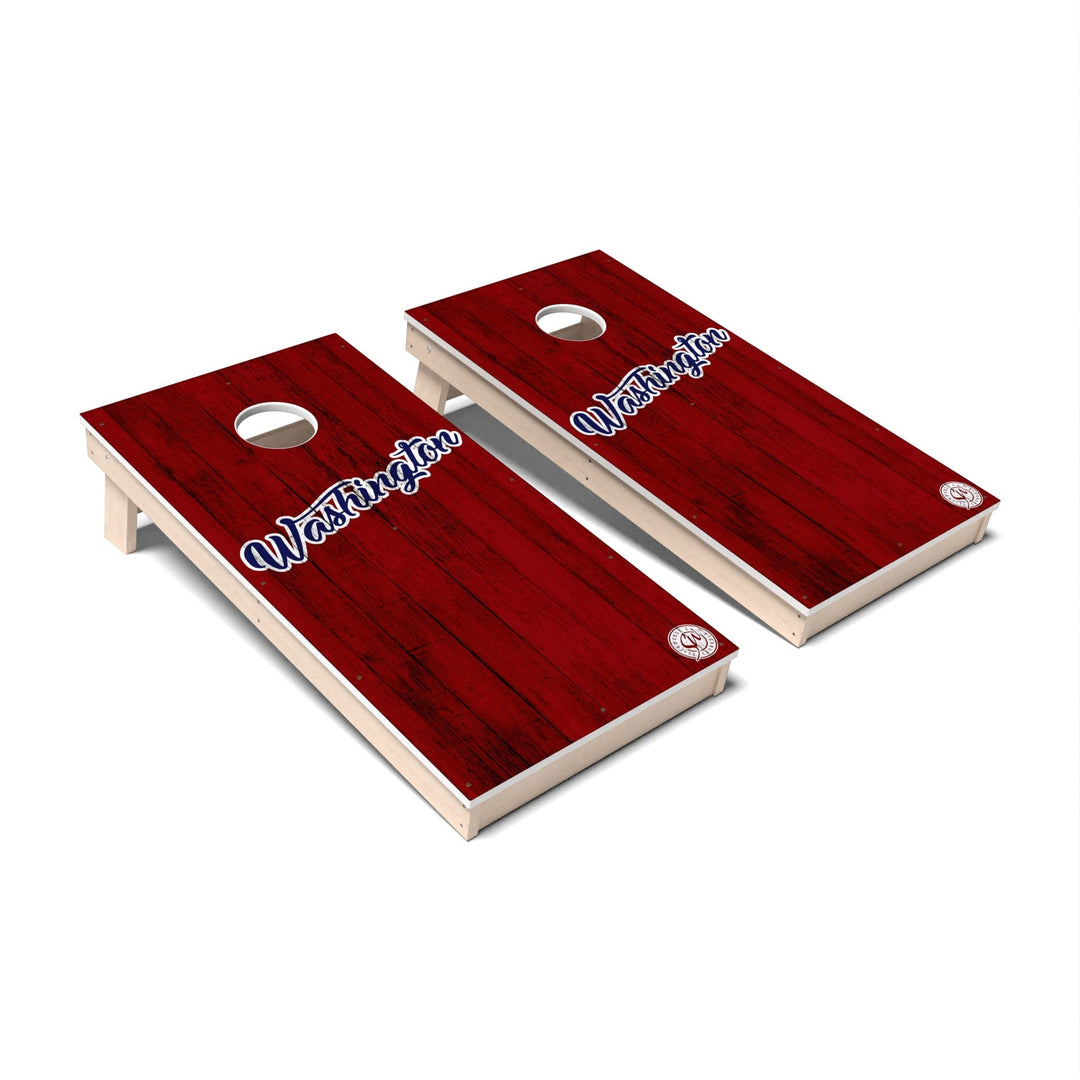 Slick Woody's Cornhole Co. Cornhole Board Solid Baseball Washington D.C. Cornhole Boards - All Weather