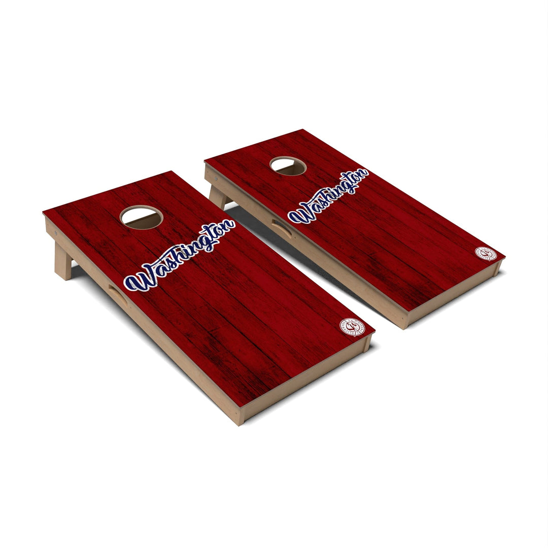 Slick Woody's Cornhole Co. Cornhole Board Solid Baseball Washington D.C. Cornhole Boards - Professional Signature