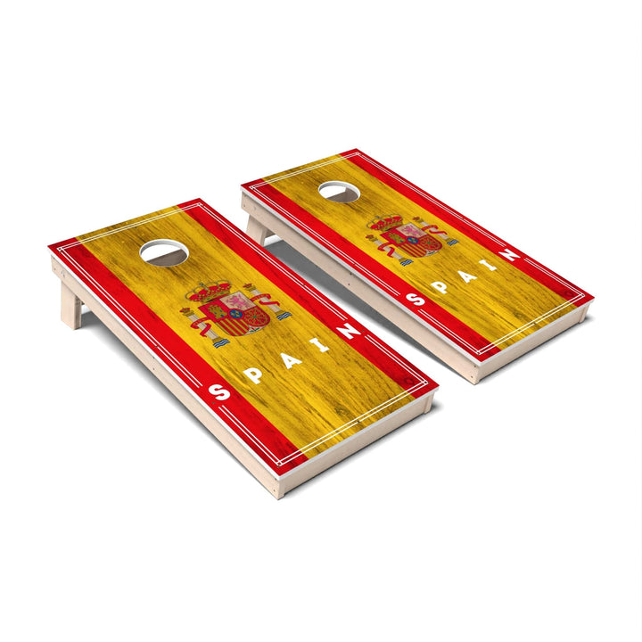 Slick Woody's Cornhole Co. Cornhole Board Spain International Flag 2.0 Cornhole Boards - All Weather