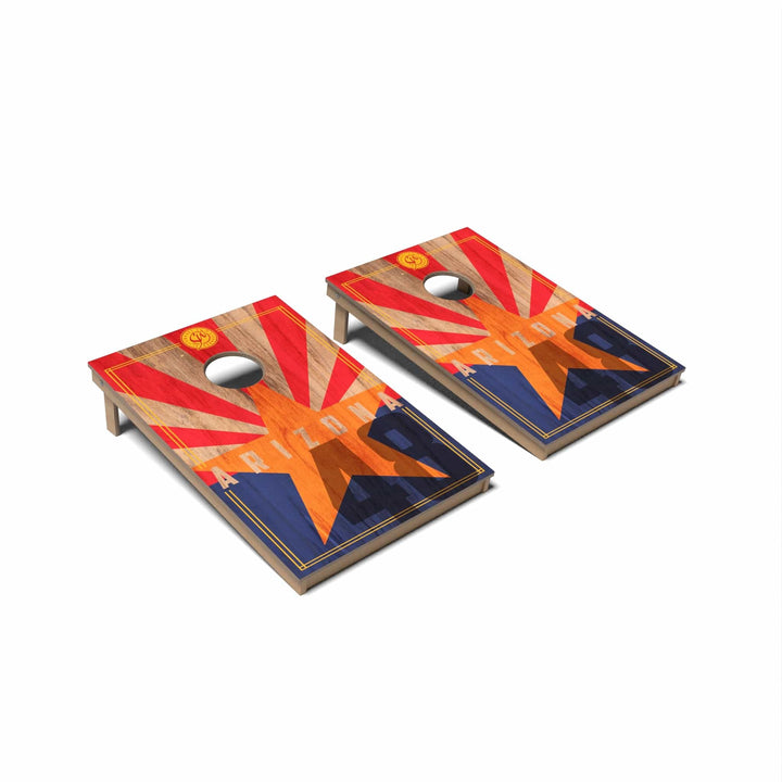 Slick Woody's Cornhole Co. Cornhole Board State Flag 2.0 Arizona Cornhole Boards - Tailgate