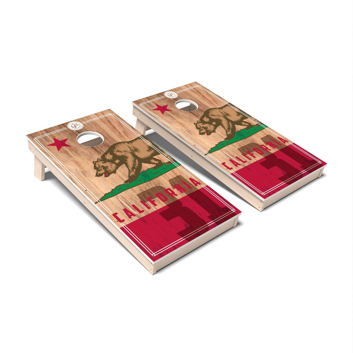 Slick Woody's Cornhole Co. Cornhole Board State Flag 2.0 California Cornhole Boards - All Weather