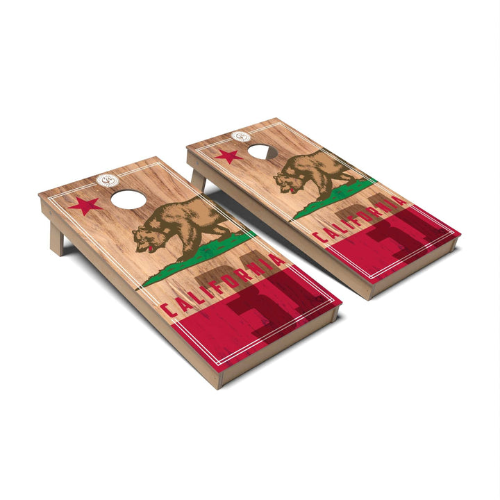 Slick Woody's Cornhole Co. Cornhole Board State Flag 2.0 California Cornhole Boards - Backyard