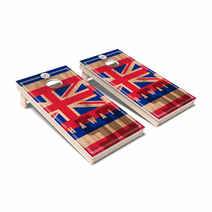 Slick Woody's Cornhole Co. Cornhole Board State Flag 2.0 Hawaii Cornhole Boards - All Weather
