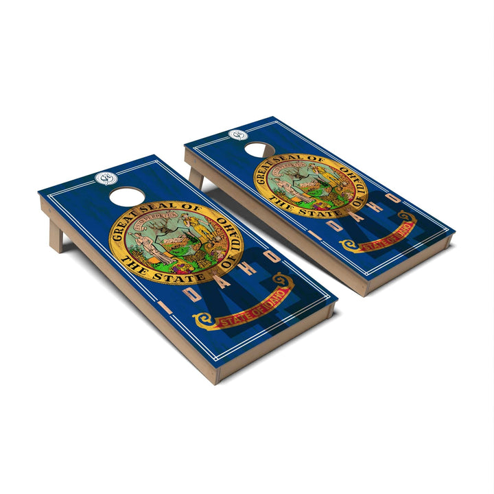 Slick Woody's Cornhole Co. Cornhole Board State Flag 2.0 Idaho Cornhole Boards - Backyard