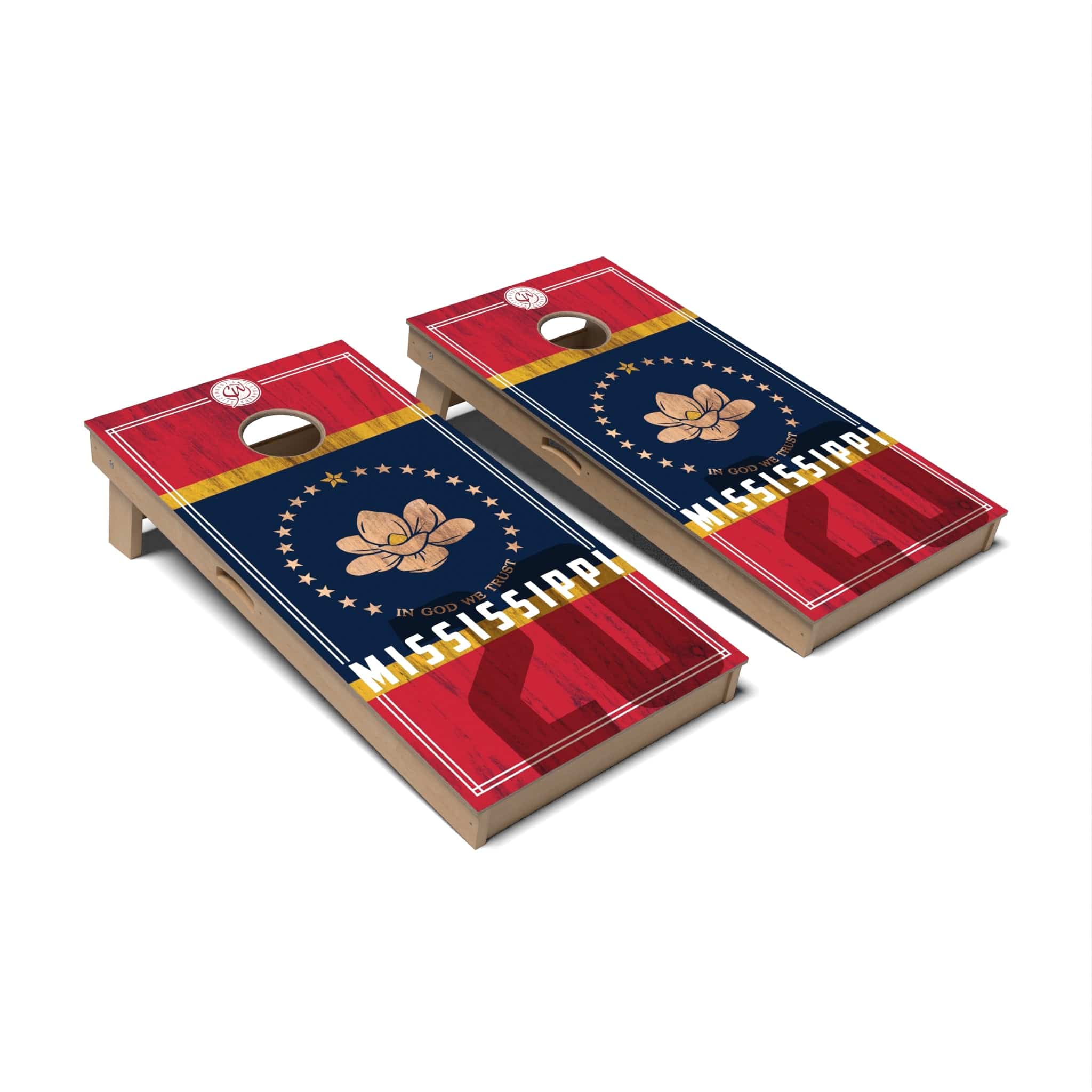 Mississippi Cornhole Boards - Professional Signature
