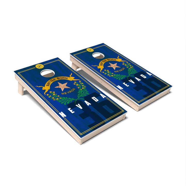 Slick Woody's Cornhole Co. Cornhole Board State Flag 2.0 Nevada Cornhole Boards - All Weather