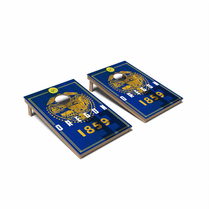 Slick Woody's Cornhole Co. Cornhole Board State Flag 2.0 Oregon Cornhole Boards - Tailgate