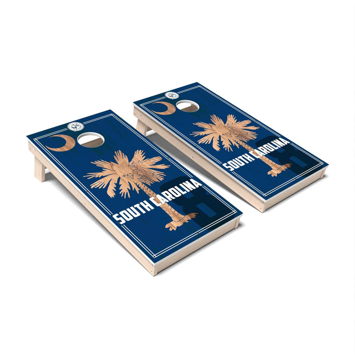 Slick Woody's Cornhole Co. Cornhole Board State Flag 2.0 South Carolina Cornhole Boards - All Weather