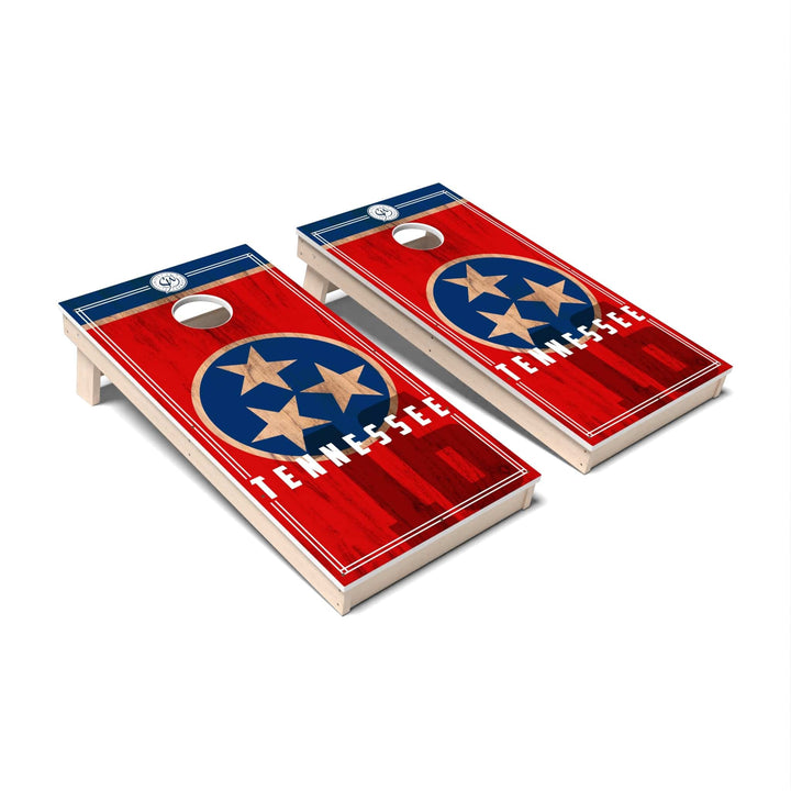 Slick Woody's Cornhole Co. Cornhole Board State Flag 2.0 Tennessee Cornhole Boards - All Weather