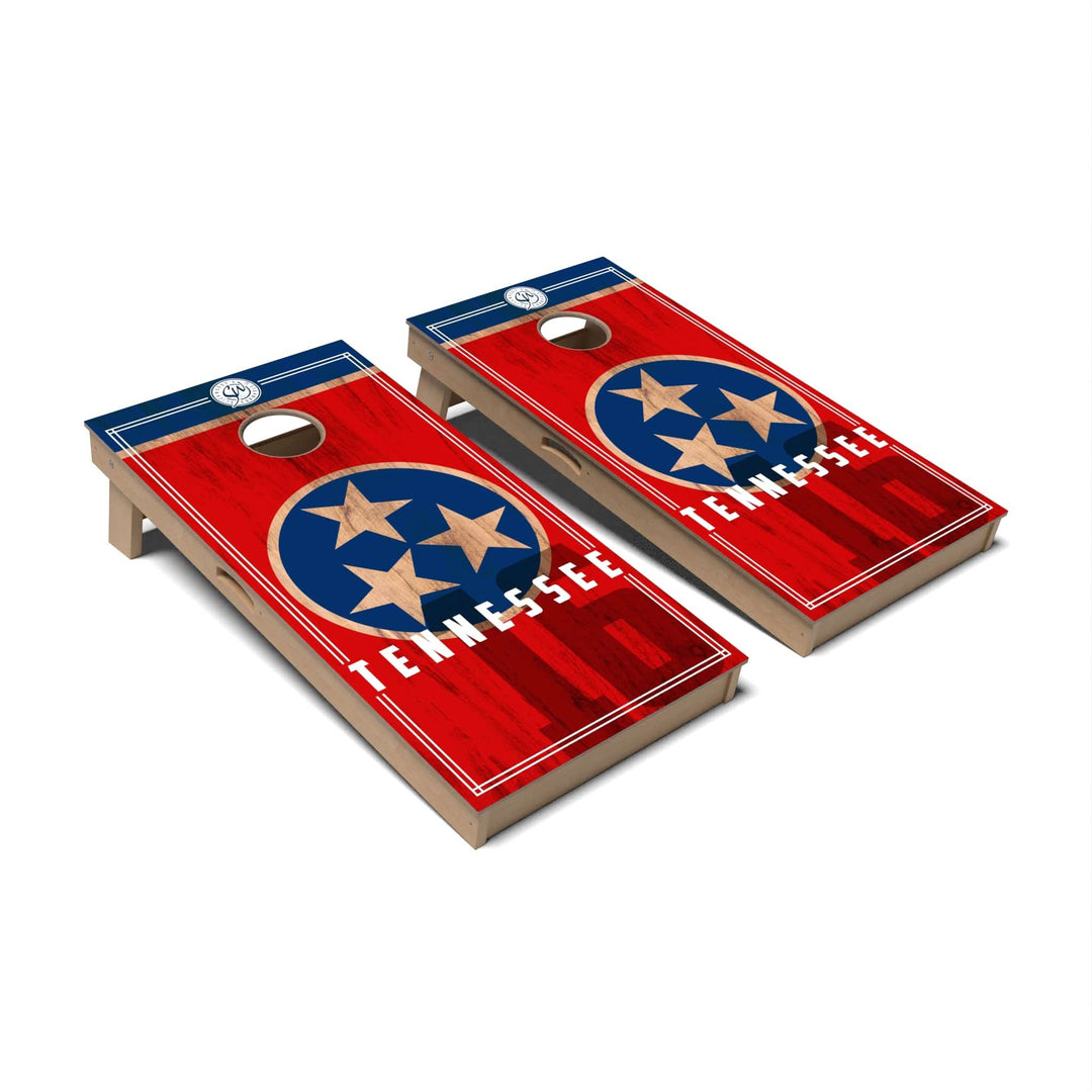 Slick Woody's Cornhole Co. Cornhole Board State Flag 2.0 Tennessee Cornhole Boards - Professional Signature