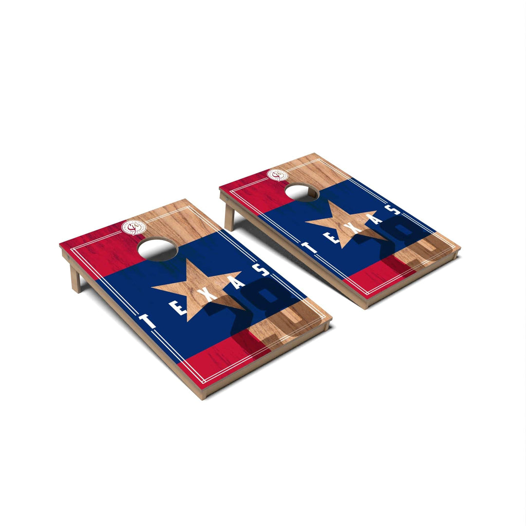 Slick Woody's Cornhole Co. Cornhole Board State Flag 2.0 Texas Cornhole Boards - Tailgate