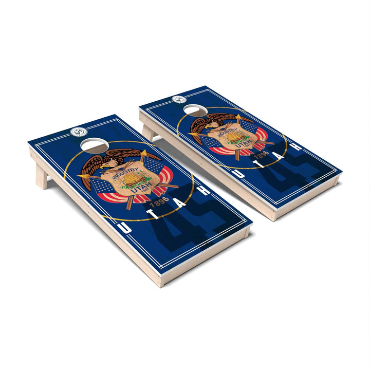 Slick Woody's Cornhole Co. Cornhole Board State Flag 2.0 Utah Cornhole Boards - All Weather