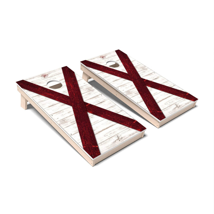 Slick Woody's Cornhole Co. Cornhole Board State Flag Full Color Alabama Cornhole Boards - All Weather