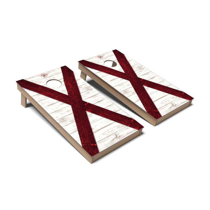 Slick Woody's Cornhole Co. Cornhole Board State Flag Full Color Alabama Cornhole Boards - Backyard