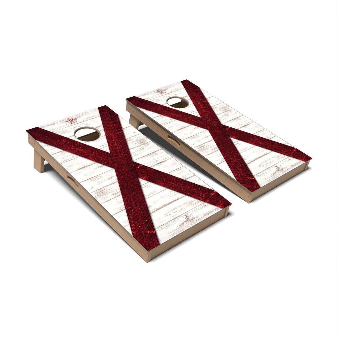 Slick Woody's Cornhole Co. Cornhole Board State Flag Full Color Alabama Cornhole Boards - Professional Signature