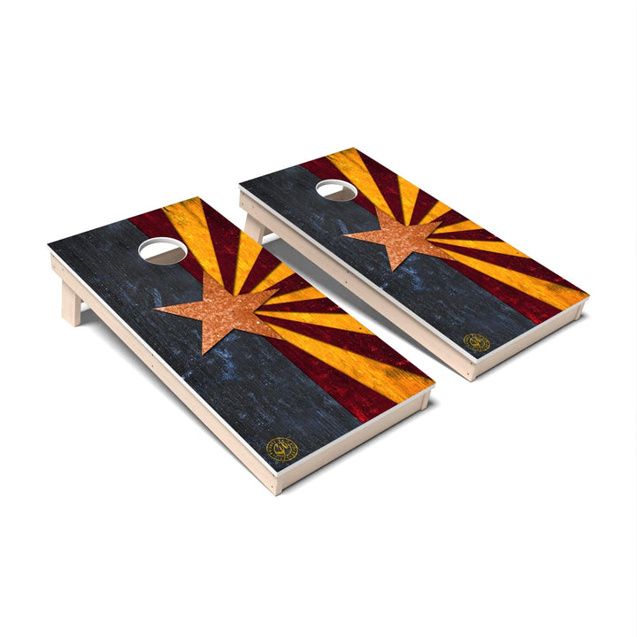 Slick Woody's Cornhole Co. Cornhole Board State Flag Full Color Arizona Cornhole Boards - All Weather