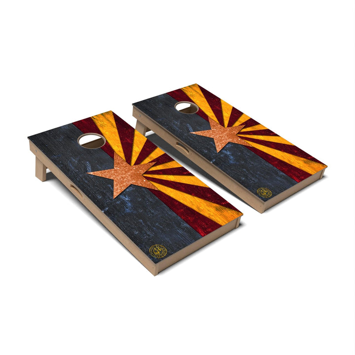 Slick Woody's Cornhole Co. Cornhole Board State Flag Full Color Arizona Cornhole Boards - Professional Signature