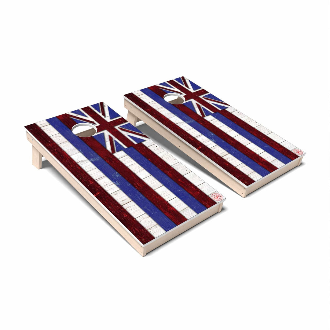 Slick Woody's Cornhole Co. Cornhole Board State Flag Full Color Hawaii Cornhole Boards - All Weather