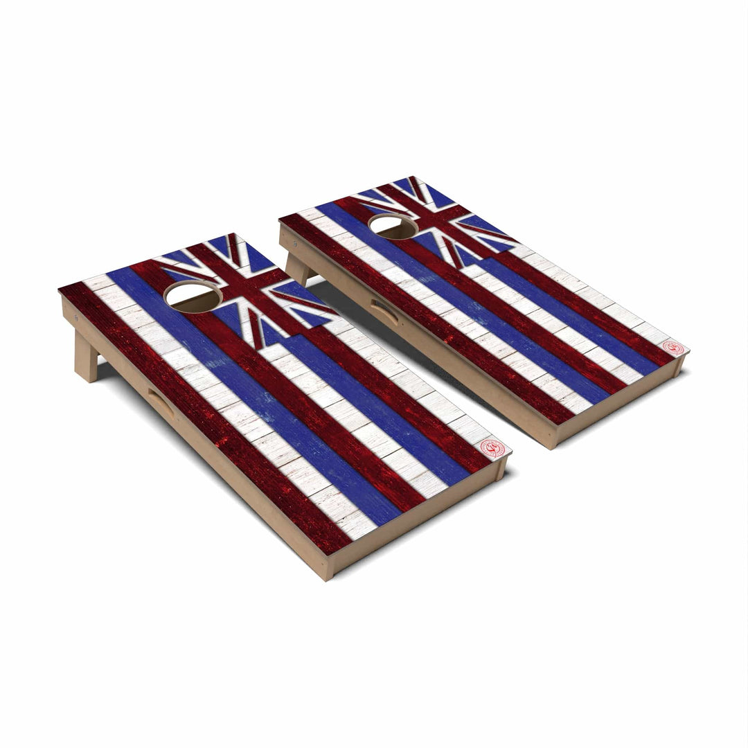 Slick Woody's Cornhole Co. Cornhole Board State Flag Full Color Hawaii Cornhole Boards - Professional Signature