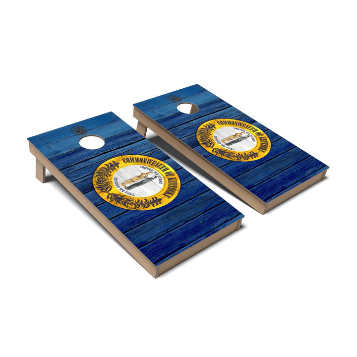 Slick Woody's Cornhole Co. Cornhole Board State Flag Full Color Kentucky Cornhole Boards - Backyard