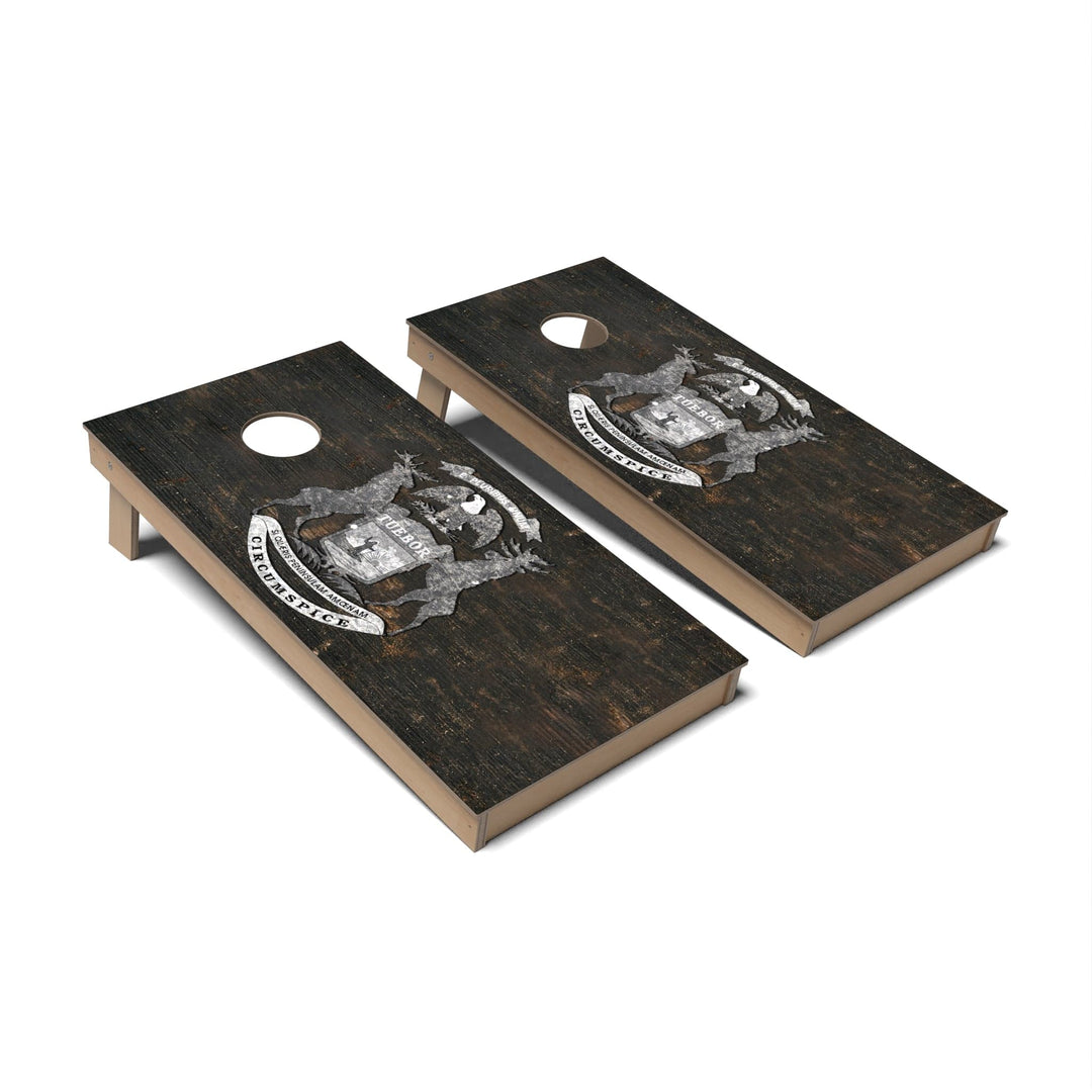 Slick Woody's Cornhole Co. Cornhole Board State Flag Full Color Michigan Cornhole Boards - Backyard