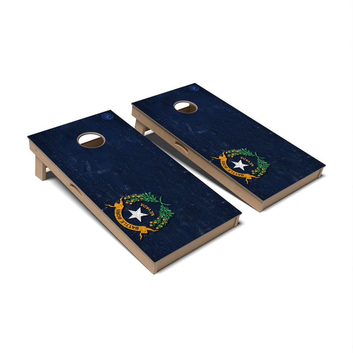 Slick Woody's Cornhole Co. Cornhole Board State Flag Full Color Nevada Cornhole Boards - Professional Signature